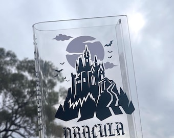 Acrylic Book Vase - Dracula Inspired Mansion Vase