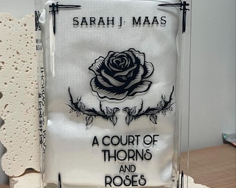 Acrylic Book Vase - ACOTAR A Court of Thorns and Roses Inspired Rose Vase