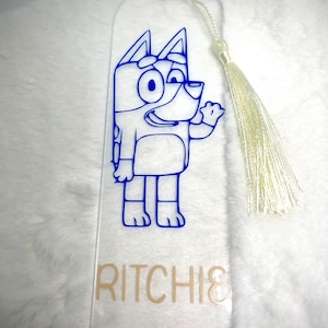 Marcapáginas personalizado inspirado en Bluey