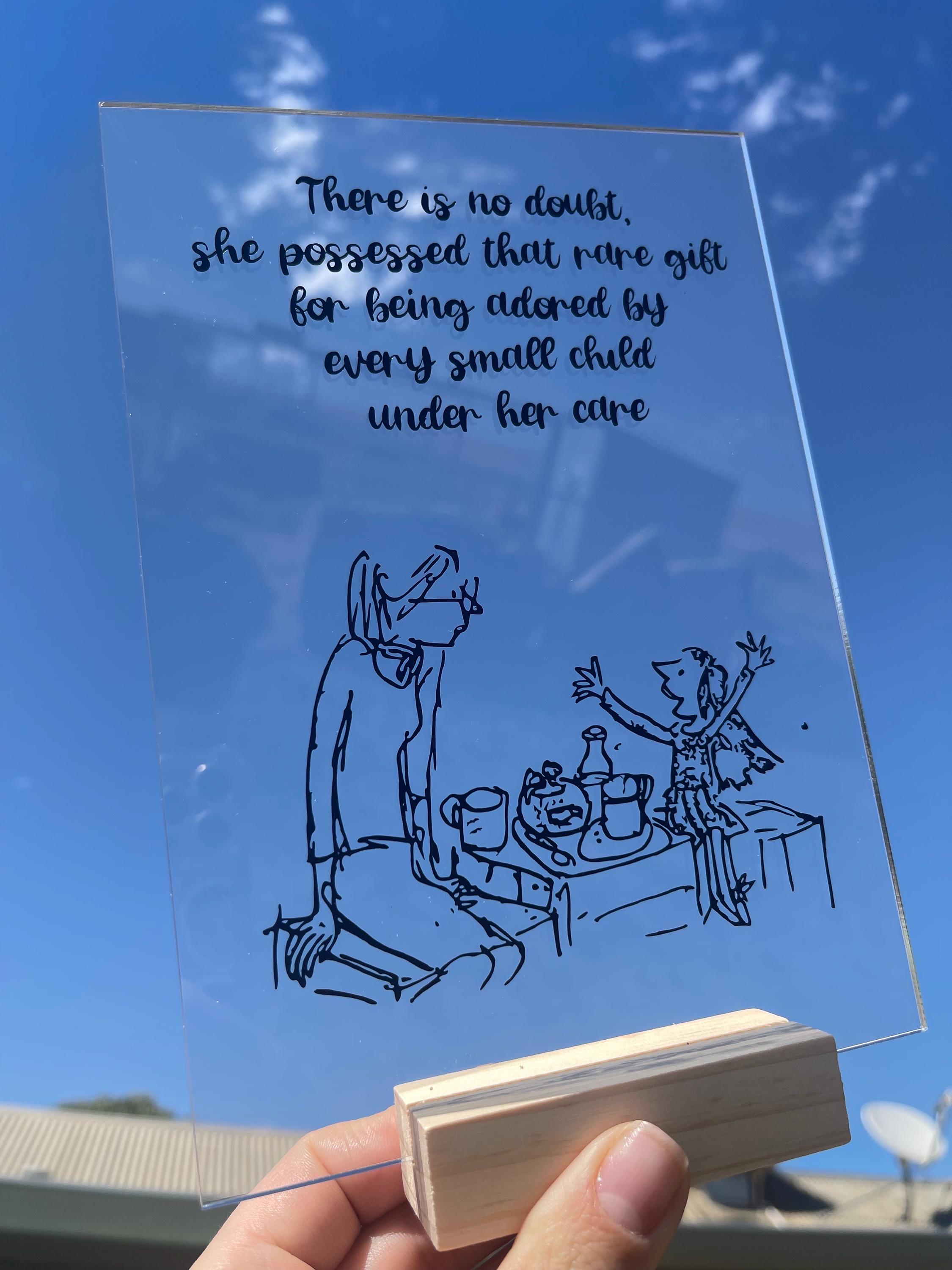 Matilda Inspired Teacher Sign: Teacher Appreciation Gift - Etsy