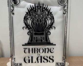 Acrylic Book Vase - Throne of Glass