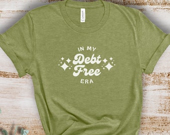 T-shirt voor een schuldenvrij tijdperk – T-shirt voor financiële vrijheid, geïnspireerd door Dave Ramsey