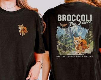 Broccoli the Fierce Shirt: Fourth Wing Fantasy Cat Tee