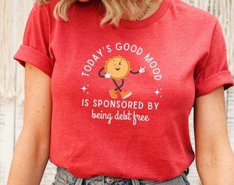 T-shirt voor een schuldenvrij leven: een unisex shirt geïnspireerd op Dave Ramsey.