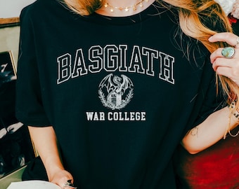 Camiseta de la Escuela de Guerra Basgiath, camiseta del libro Fourth Wing, camiseta de Empyrean Fantasy, regalo para fans de Violet Sorrengail, camiseta de Dragon Fantasy, camiseta de libros