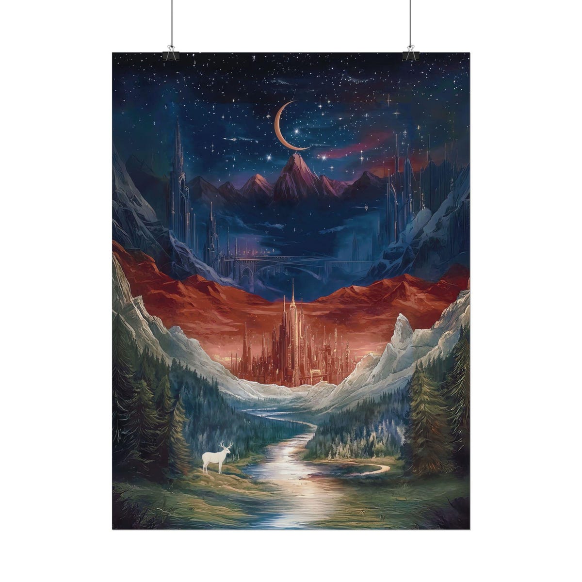 Fantasy Valley Art Print