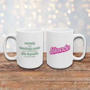Wicked Inspired Mug Featuring Glinda & Elphaba, Unusually and Exceedingly Peculiar Quote, Broadway Musical Gift for Theater Lovers