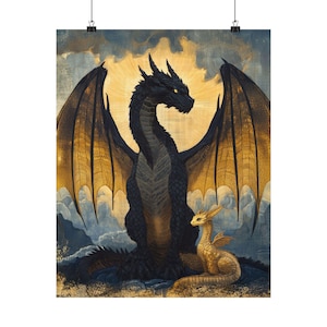 Tairn Andarna Dragon Art Print, Czwarty Skrzydło Inspirowany Plakatem, Fantastyczna Sztuka Ścienna, Romantyczny Dekor Smoka, Prezent Dla Czytelników, Pokój Książkowy