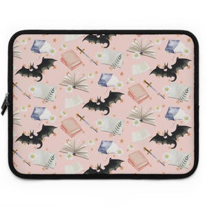 Romantasy Coquette Bookish E-Reader Sleeve - Fantasy Neoprene Laptop Case - Aesthetic Water-Resistant Tablet Cover for Readers & Book Lovers image 8