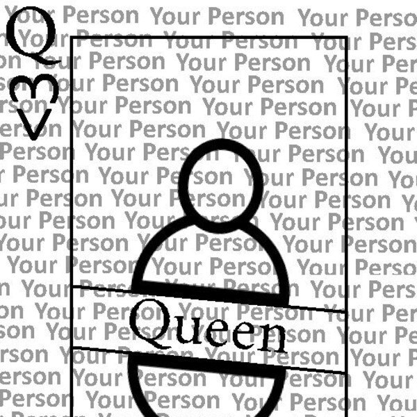 Queen/King Card Template
