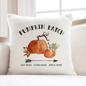 Pumpkin Patch Fall Home Decor Accent Throw Pillow Cover, Autumn Pumpkin Home Decor Pillow Case, Fall Pumpkins Designer Pillow Cover