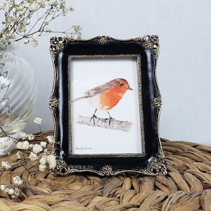 English Robin Watercolor Giclee Print, Robin Watercolor, Bird Watercolor, Bird Watercolor Wall Art, Bird Lover Art