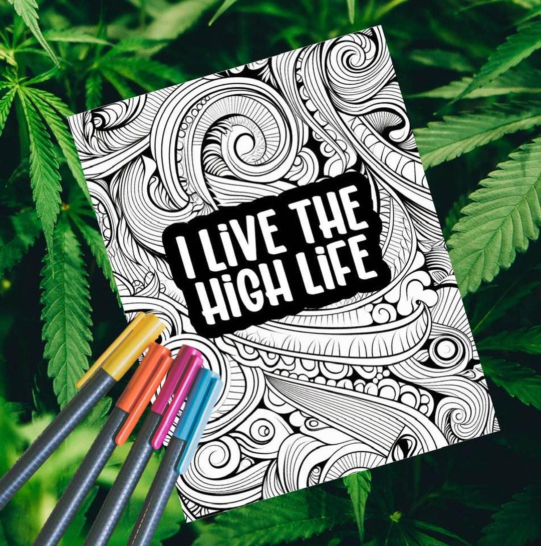 Adult Coloring Pages for Stoners - Il 1080xN.6406744775 B0n1 