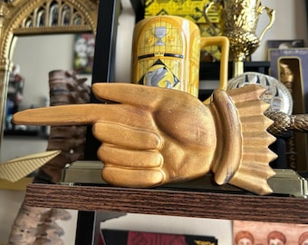 3D Printed Golden Pointing Hand