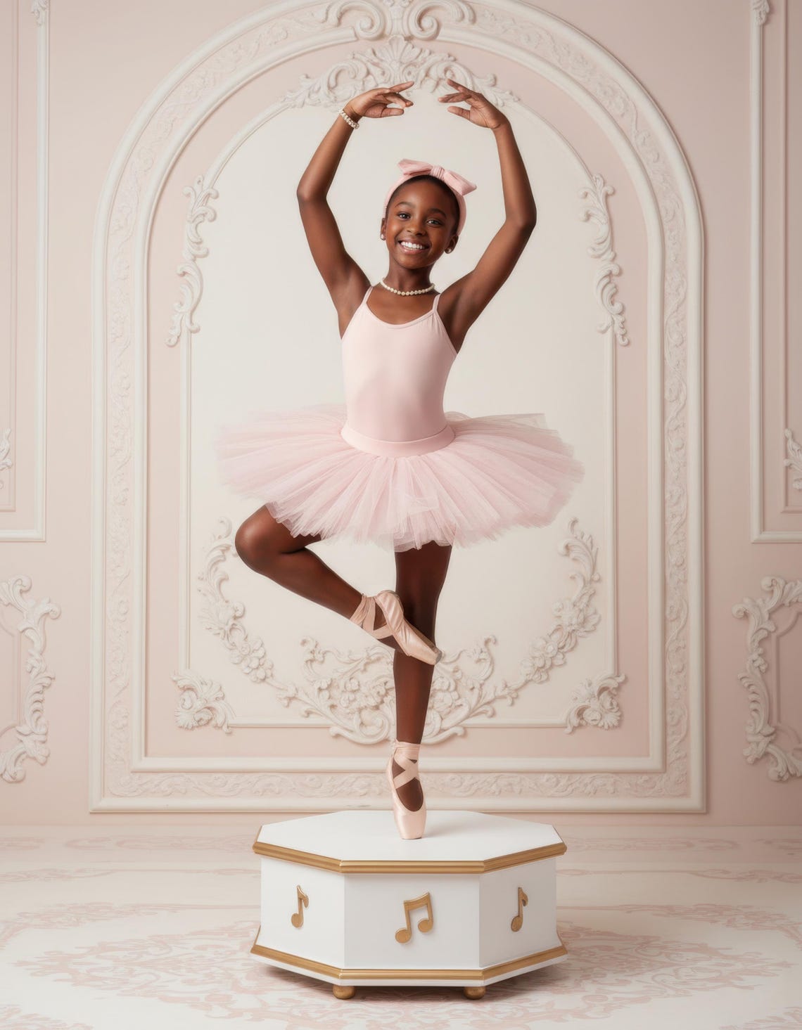 Ballerina Digital Background, Ballet Studio Digital Backdrop, Pink ...