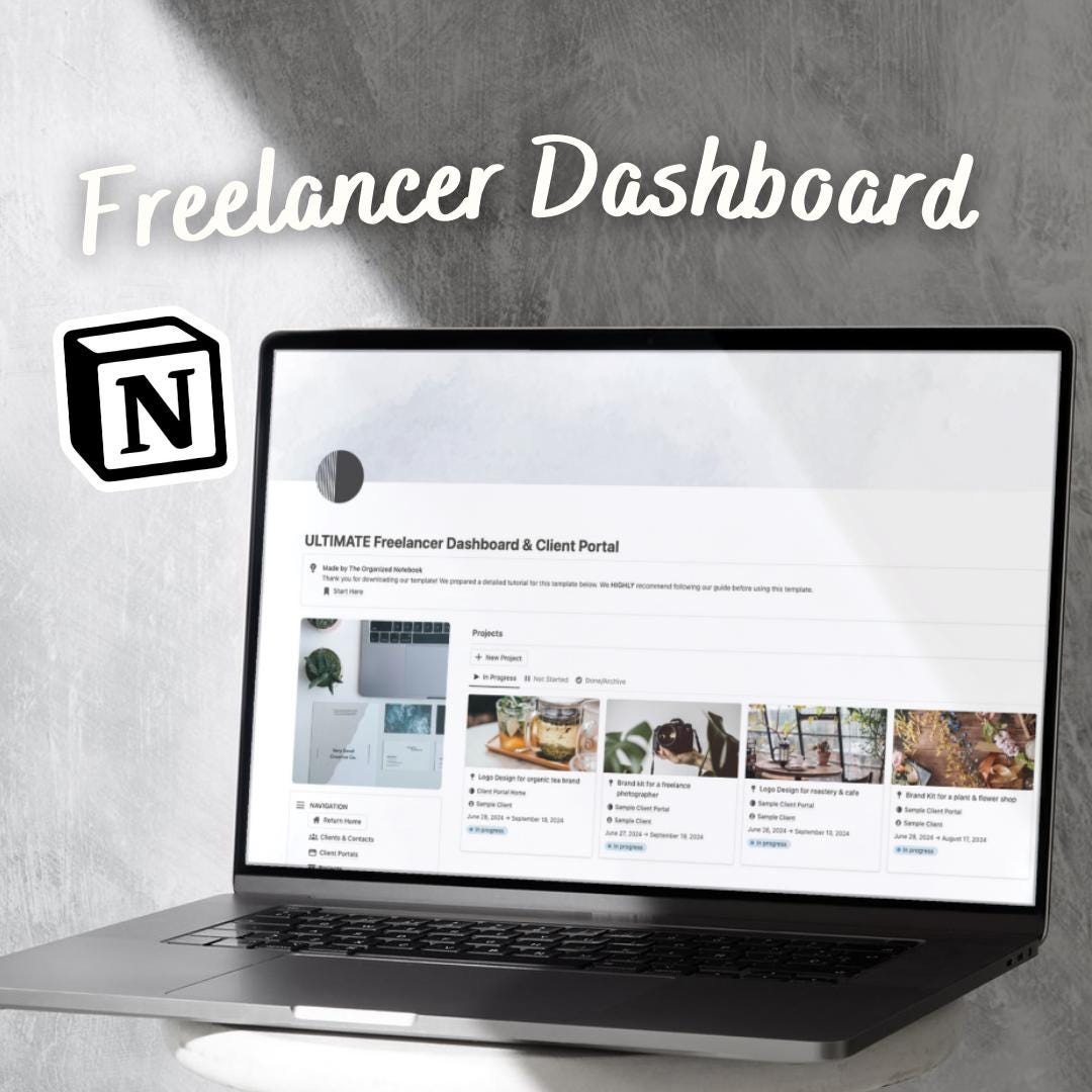 Notion Freelancer Dashboard Template: Client Portal & Business Planner ...