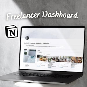 Notion Template: ULTIMATE Freelancer Dashboard & Client Portal | Service-Based Business Dashboard and Work Planner, Client Tracker