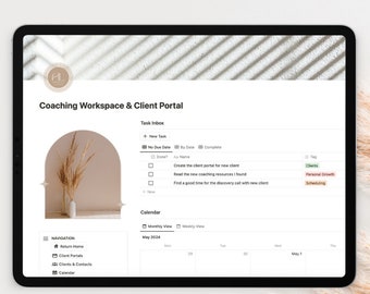 Notion Coaching Client Portal: Ultimate Business Workspace Template
