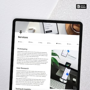 May include: A screenshot of a website for a company that offers prototyping, user research, and testing and usability services. The website is designed in a modern style with a white background and black text. The website features a section titled "Services" with a list of the company's services. The website also features a section titled "Prototyping" with a description of the company's prototyping services. The website also features a section titled "User Research" with a description of the company's user research services. The website also features a section titled "Testing & Usability" with a description of the company's testing and usability services.