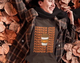 Pumpkin Spice T-Shirt Cozy Fall Coffee Lovers Tee