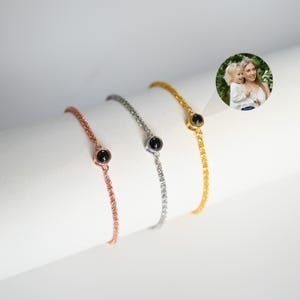 Photo Projection Bracelet, Personalized Photo Bracelet, Pet Picture Bracelet, Mom Grandma Bracelet, Memorial Gift for Her, Birthday Gift