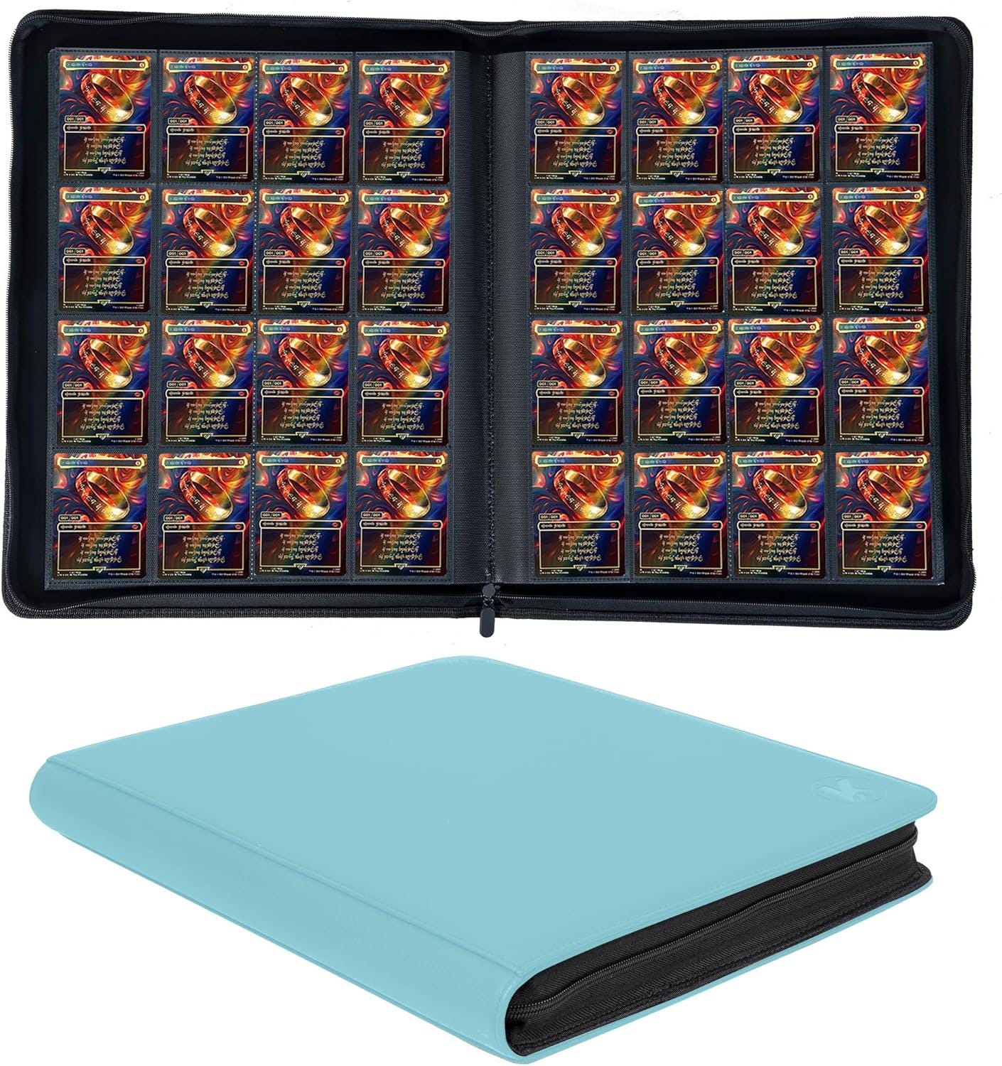 pocket card binder 12-Pocket for ECLIPSE Easy Shuffle Protector Sleeves Keep Your Prized Card Collection Safe And Elegantly Displayed With Our 4 Pocket Card Ring Binder JIQEZNL Card Binder, 360 Pockets