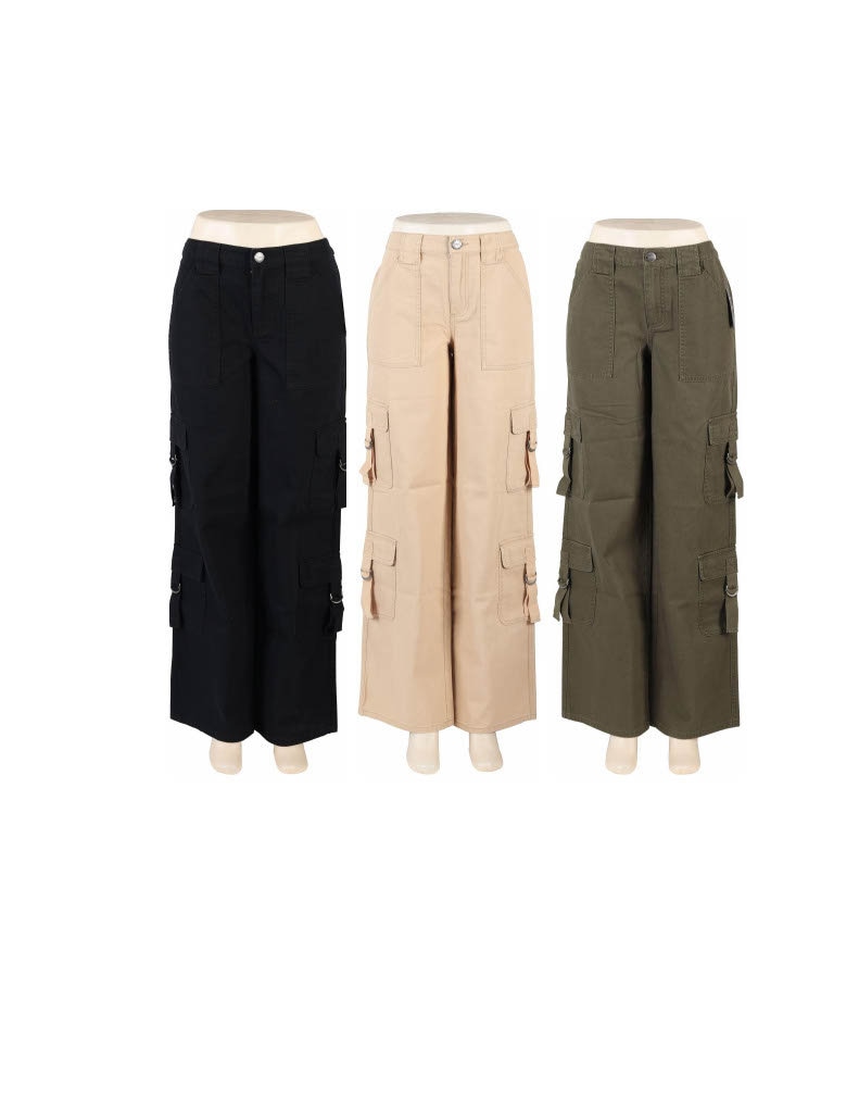 Women's Cargo| Wide-Leg Baggy Cargo| Multi-Pocket