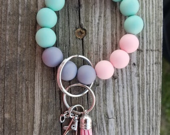 Emily Silicone Wristlet Keychain, Gift for Mom, Her, Daughter