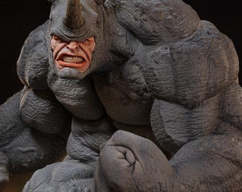 Rhino Figurine | Spider-Man Villain 3D Printed Resin Model Kit