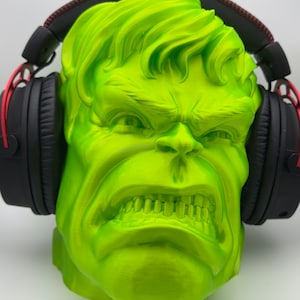 3D Gedruckter Hulk Kopfhörerständer, Gaming Room Decor