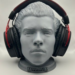 Harry Styles Headphone Stand, Pop Singer Bust, Gaming Headset Stand