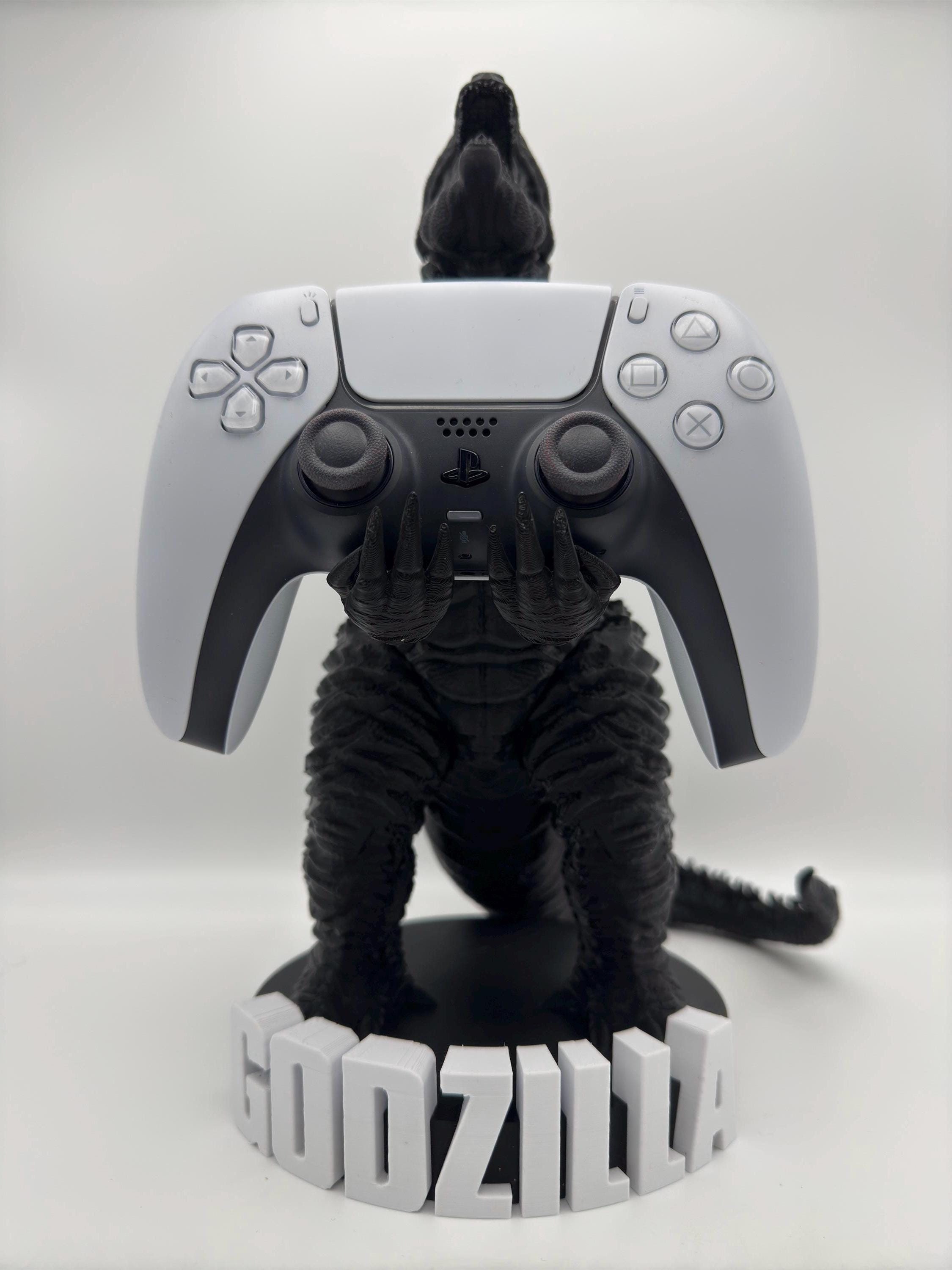 Godzilla Controller Stand – 3D Printed Gaming Decor, Playstation