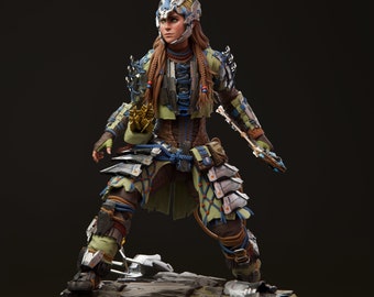 Aloy Horizon Forbidden West Figure, Unpainted 12k Print, Horizon Forbidden West Sculpture , Horizon Zero Dawn Sculpture