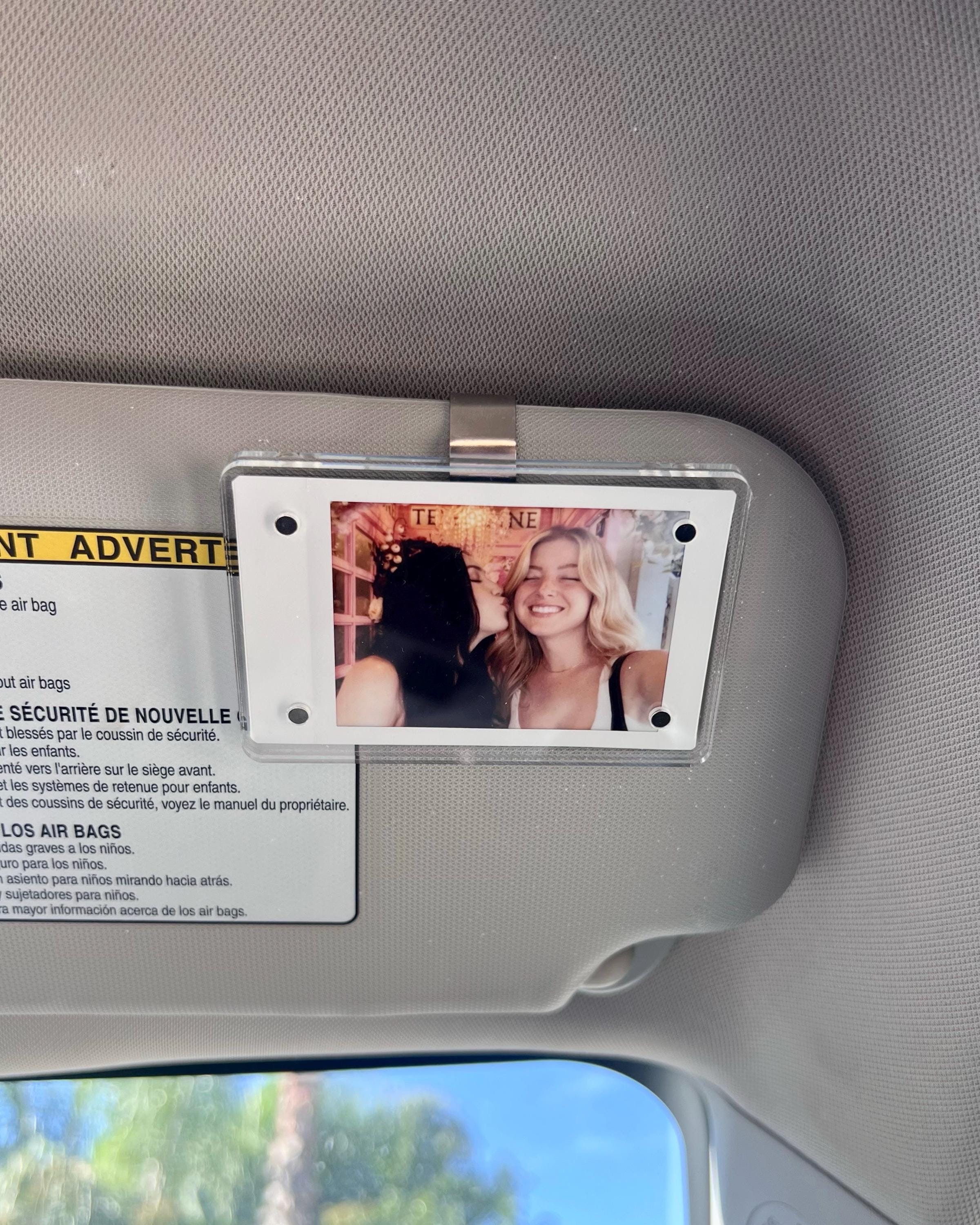 Sun Visor Clip for Mini Polaroid | Fujifilm Instax Mini | Great for Personalizing Your Car and Brightening Up Your Drive!
