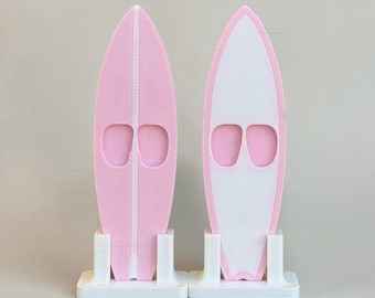 Surfbrett-Display für Sammlerfiguren | Integrierte Fußbetten