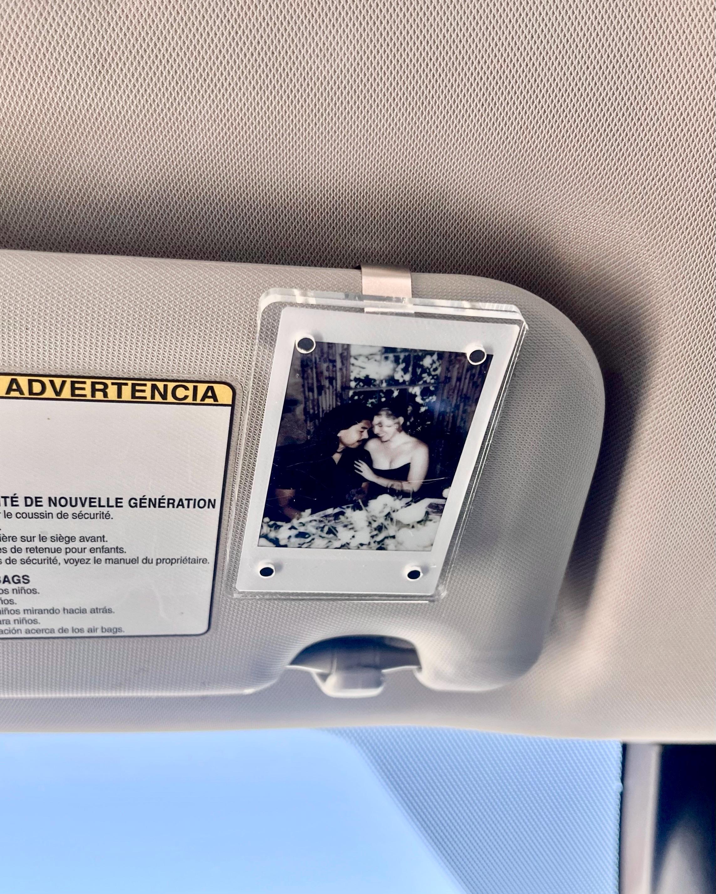 Sun Visor Clip for Mini Polaroid | Fujifilm Instax Mini | Great for Personalizing Your Car and Brightening Up Your Drive!