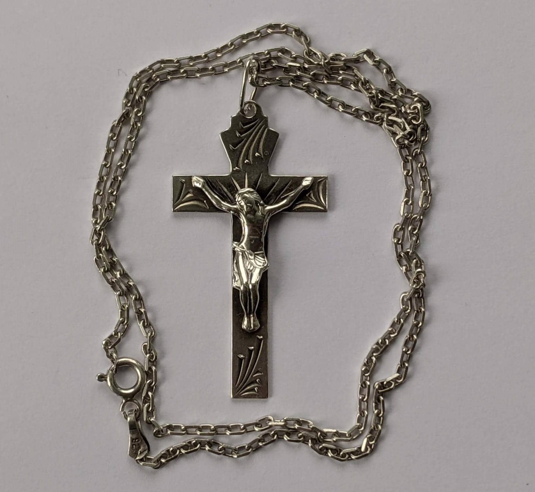 Ciondolo Crocifissione Di Cristo: Croce Ortodossa In Oro 24 Carati E Argento 925 - Italia - Foto 5