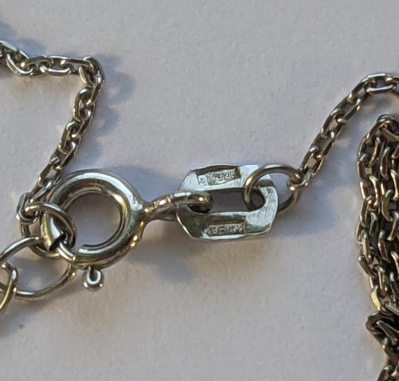 Sterling Silver 925 Interlocking Circles Necklace… - image 5