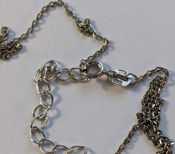 Sterling Silver 925 Interlocking Circles Necklace… - image 4