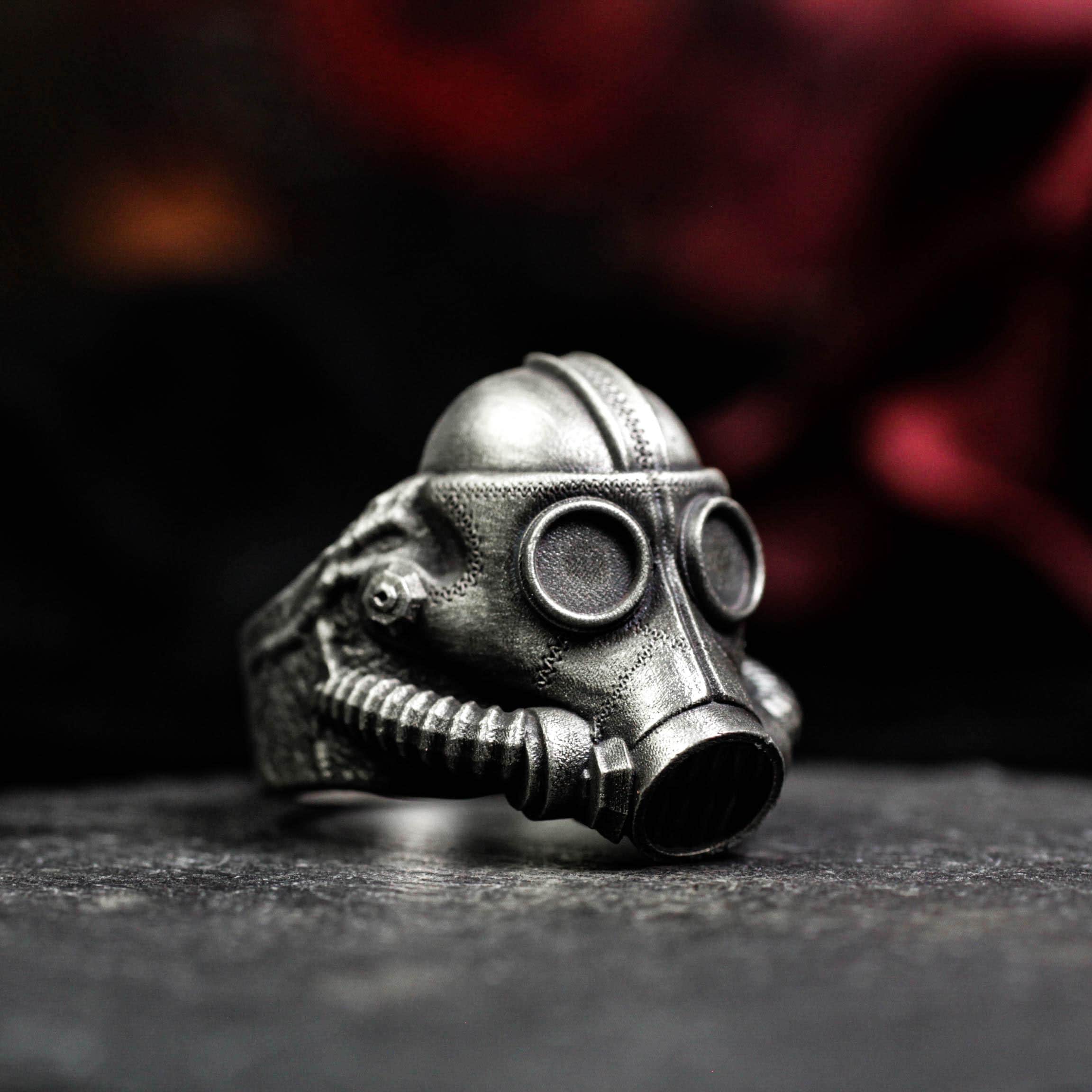 Gas Mask Ring - Etsy
