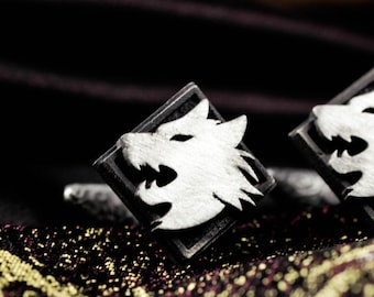 Wolf Cufflinks – Handmade 925 Silver – Symbol of Strength, Wild Spirit, and Loyalty