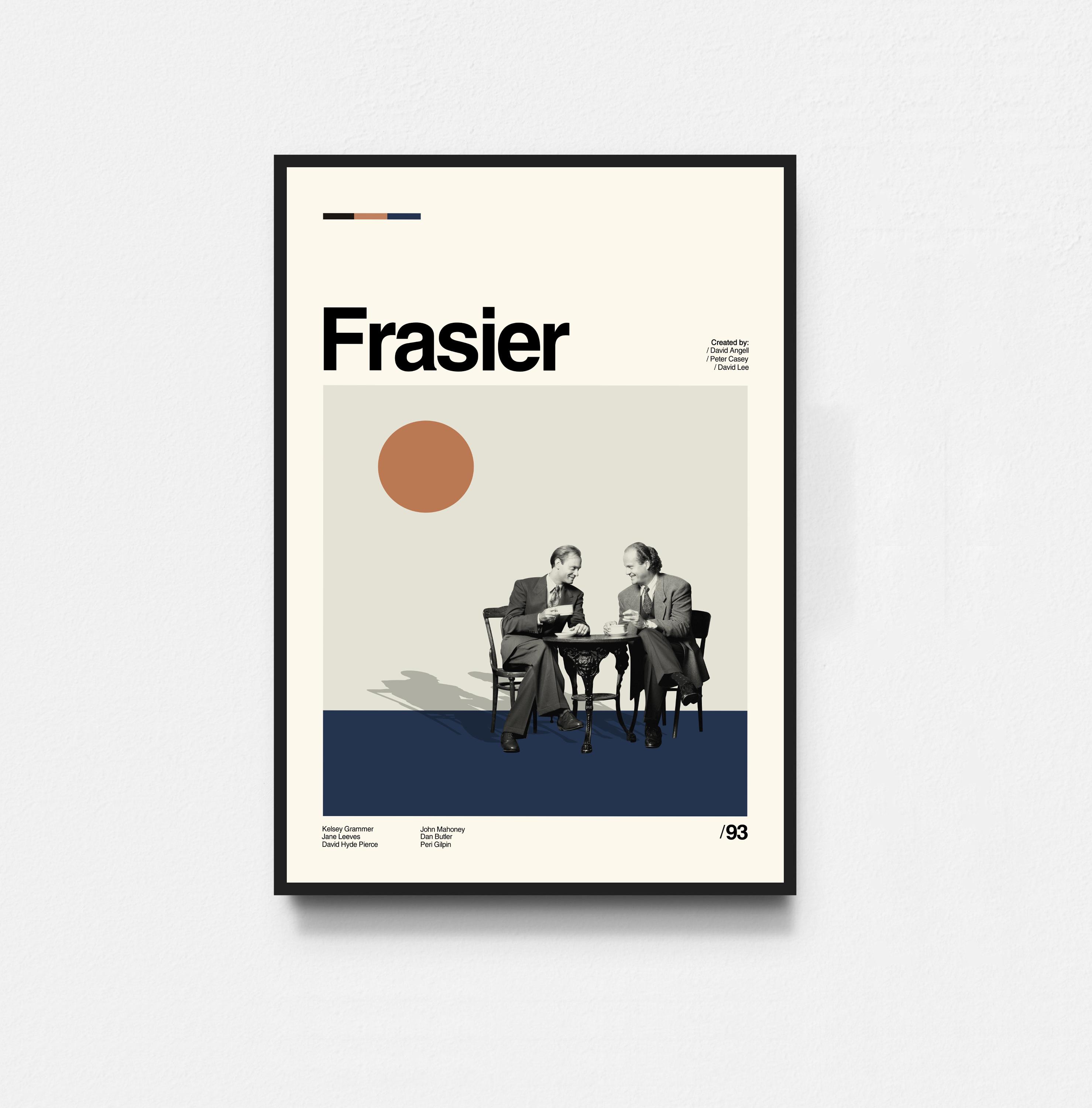 Frasier Poster, Frasier Movie Poster, Film Poster, Midcentury Art, Minimalist Art, Retro Poster, Vintage Poster, Home Decor