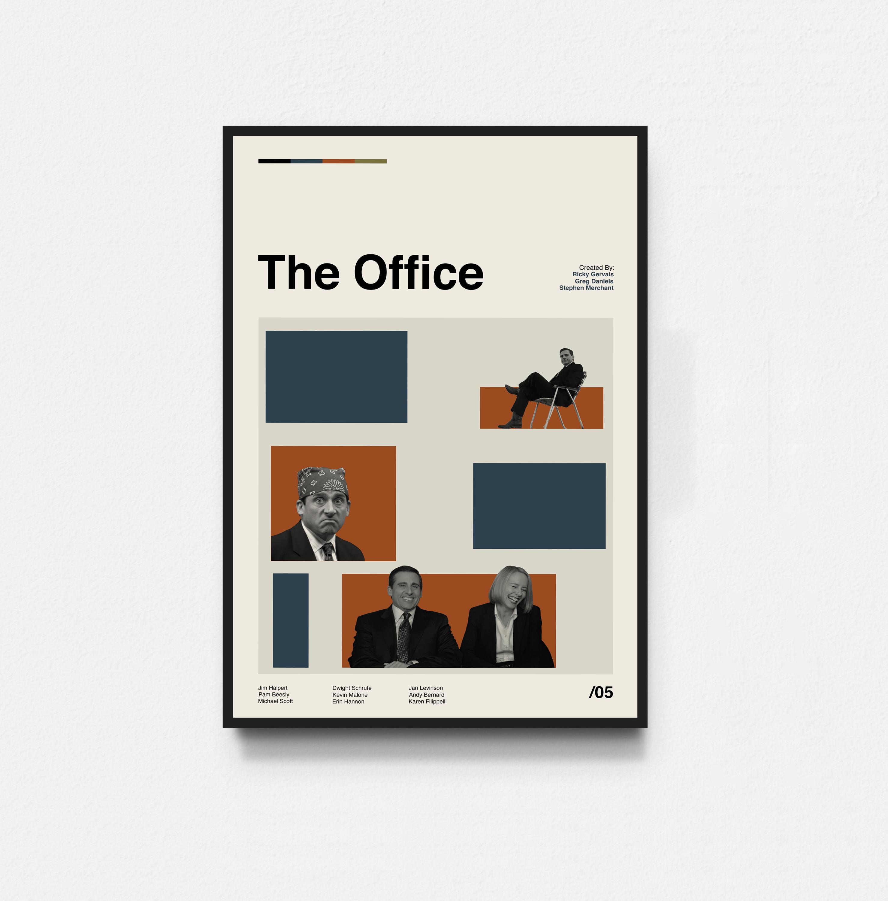 Poster della serie TV The Office, Poster di The Office, Poster del film, Arte di metà secolo, Arte minimalista, Poster retrò, Poster vintage, Arredamento per la casa