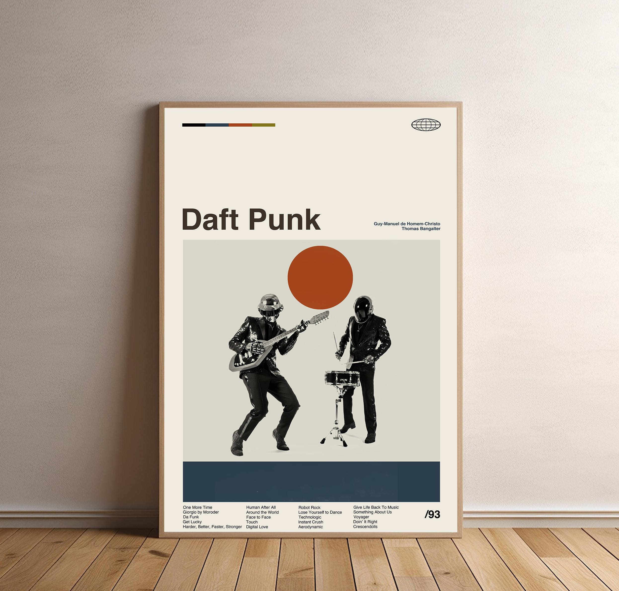 Daft Punk Poster, Daft Punk Album Poster, Music Print