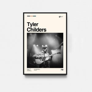 Tyler Childers Poster, Tyler Childers Print, Musik Poster, Midcentury Art, minimalistische Kunst, Retro Poster, Vintage Poster, Wanddekor