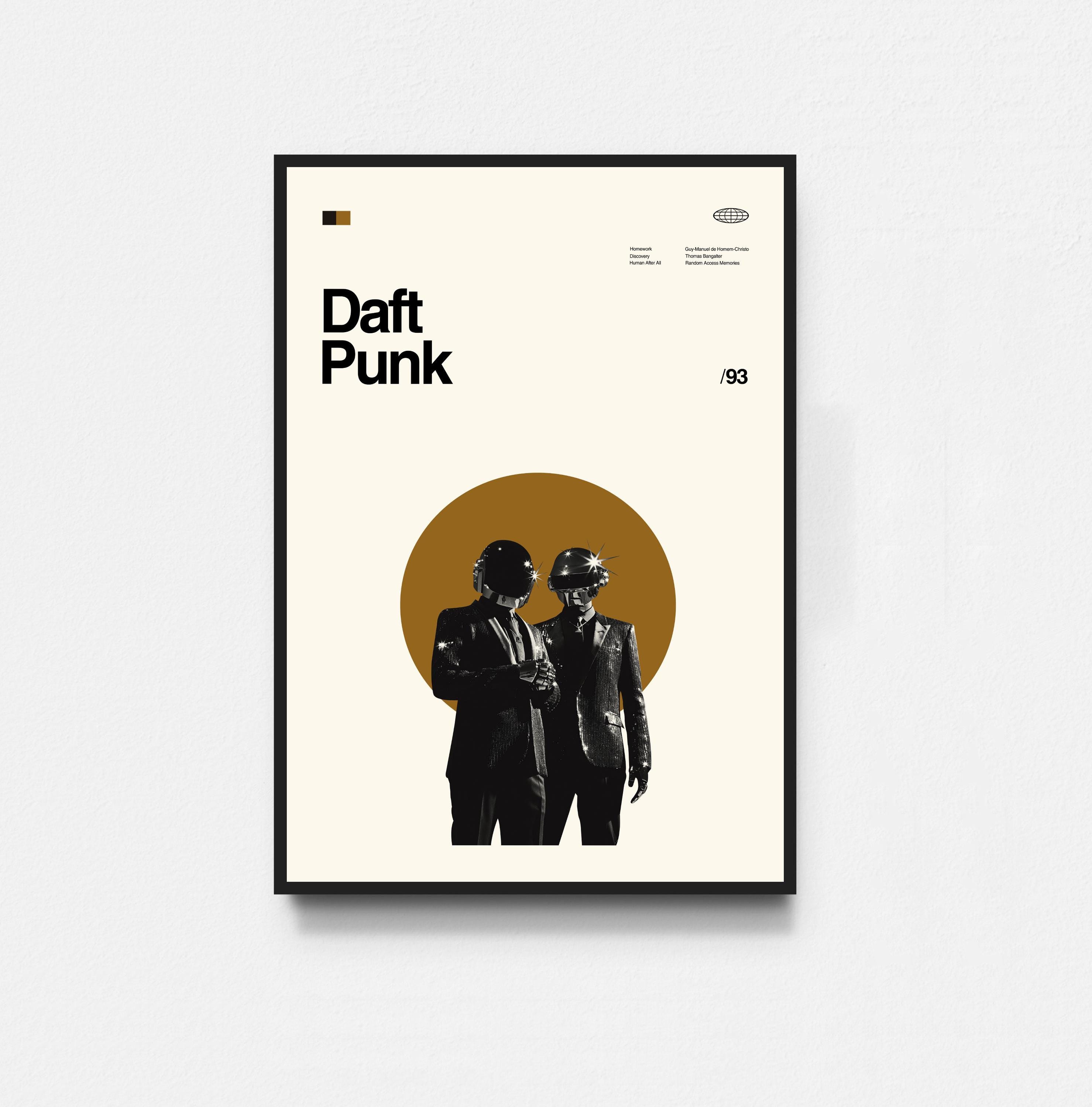 Bilder Vu00e4ggkonst Canvas Affischer DAFT PUNK Discovery Mu00e5lning Bilder Vu00e4ggkonst Canvas Affischer DAFT PUNK Discovery Mu00e5lning