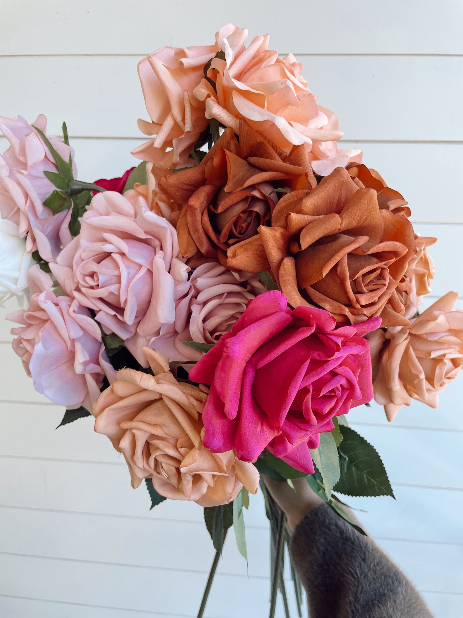 Burnt Orange Rose/ Real Touch Rose /latex Rose / Rust Rose/ Terracotta ...