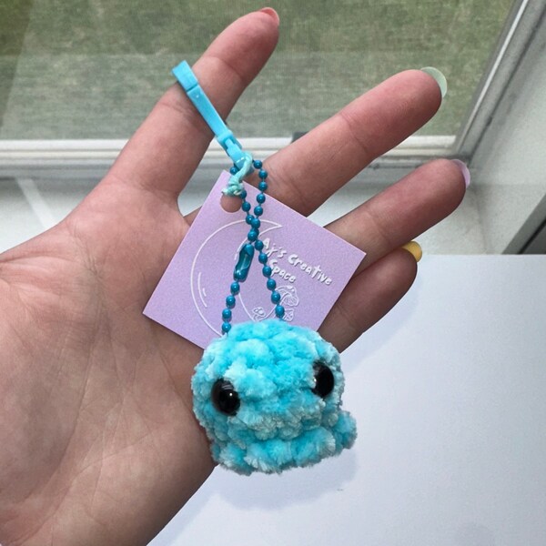 Custom Crochet Mini Octo Keychain: Choose your own color