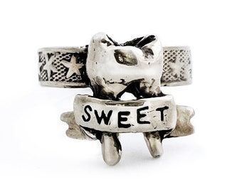 Tooth Ring    sweet silver gold jewelry anomaly