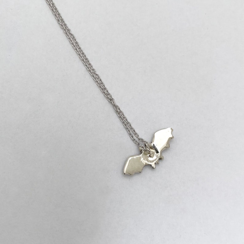 Bat Necklace Silver Gold Jewelry Etsy